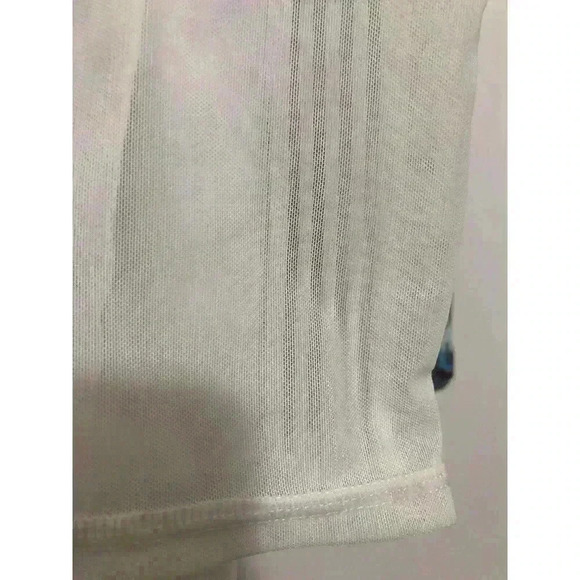 Fabletics Print Leggings Mesh Panel Abstract Print Stretch Blue White Si… - Picture 11 of 12